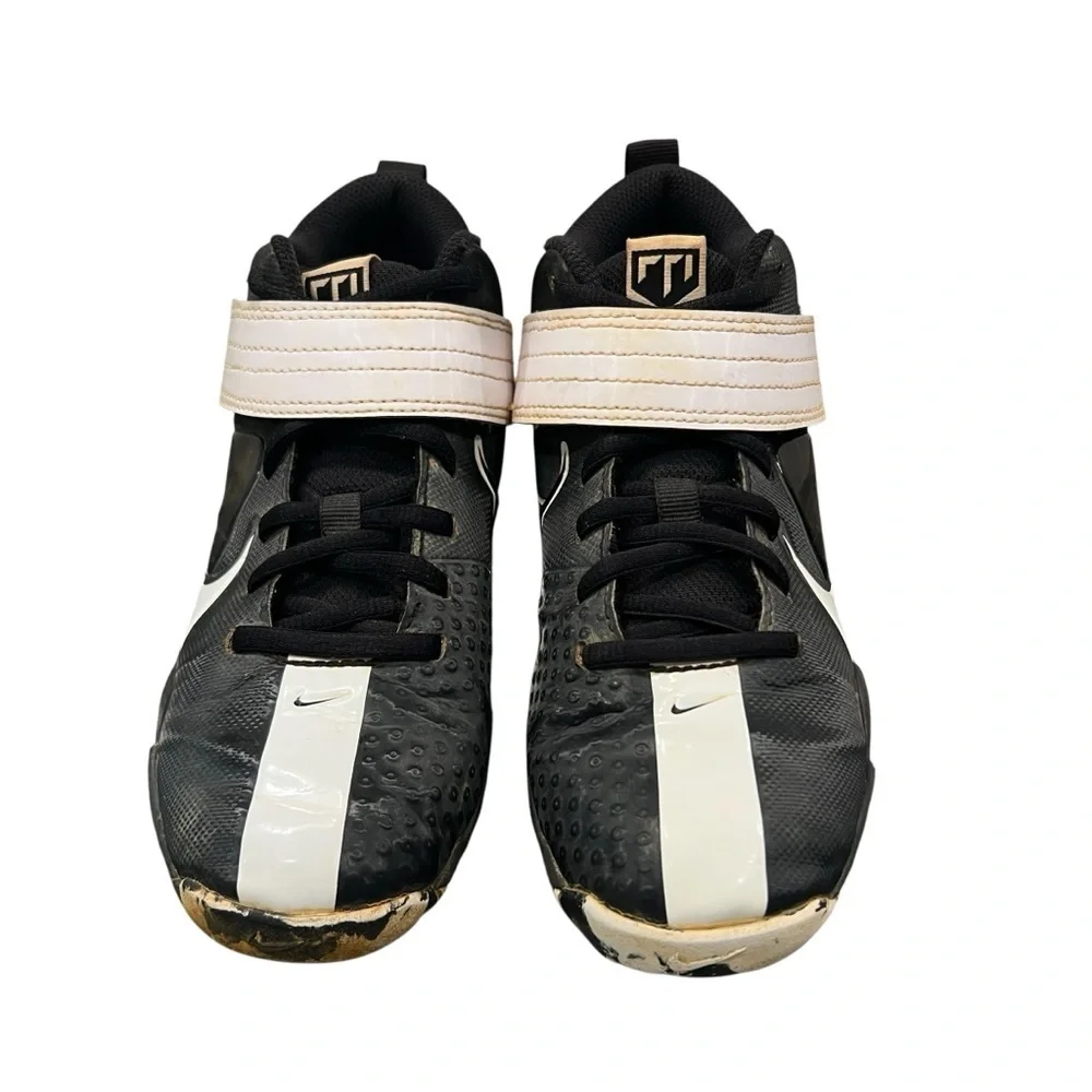 Nike Force Trout 7 Keystone Cleats Youth 3.5Y Black White Baseball CQ7642-005 - Picture 3 of 8